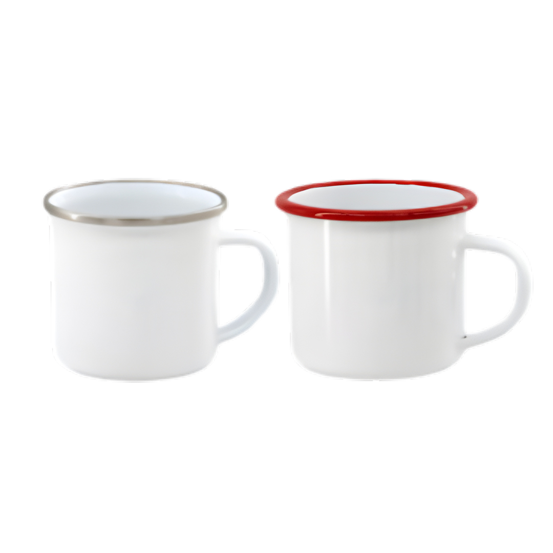 Taza Acero Inoxidable Enlozada 12oz
